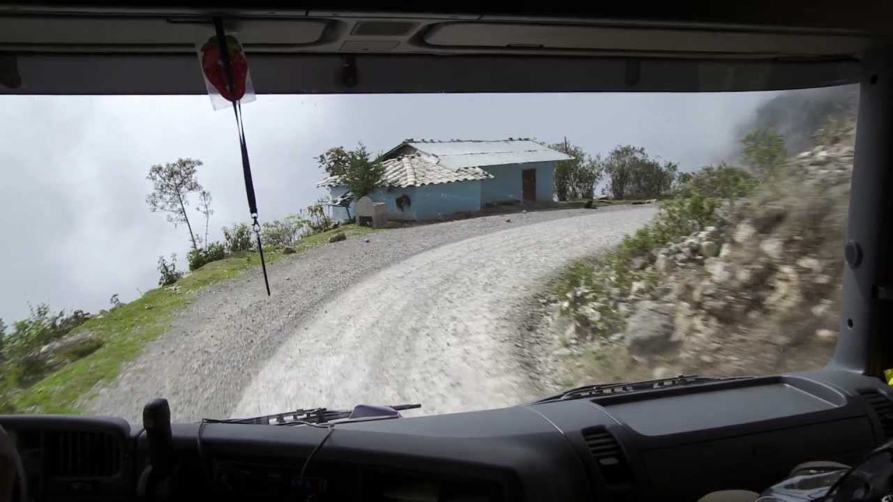 Skilled truck driver - driving on the edge!