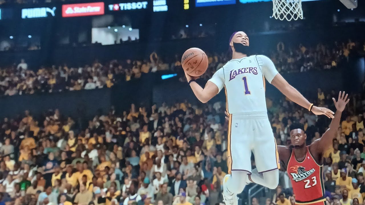 NBA  2k25 Ps5 LAkers V.s. Pistons: Double Nickel (LAker Version)#ps5 #lakers #nba #2kcommunity 