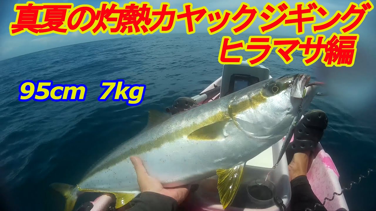 真夏の灼熱ジギング  後編　安物ロッドでヒラマサをヤっつけてみた！【カヤックフィッシング】#ヒラマサ＃ブリ＃イサキ＃マダイ＃インショア＃オフショア＃ライトジギング