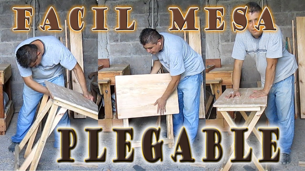 Mesita bonita, fácil y plegable