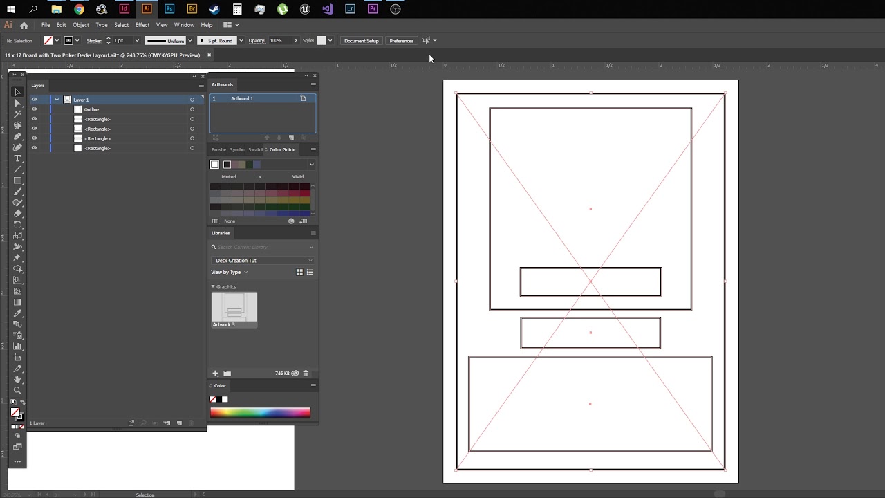 Dynamic InDesign/Illustrator Board Game Decks