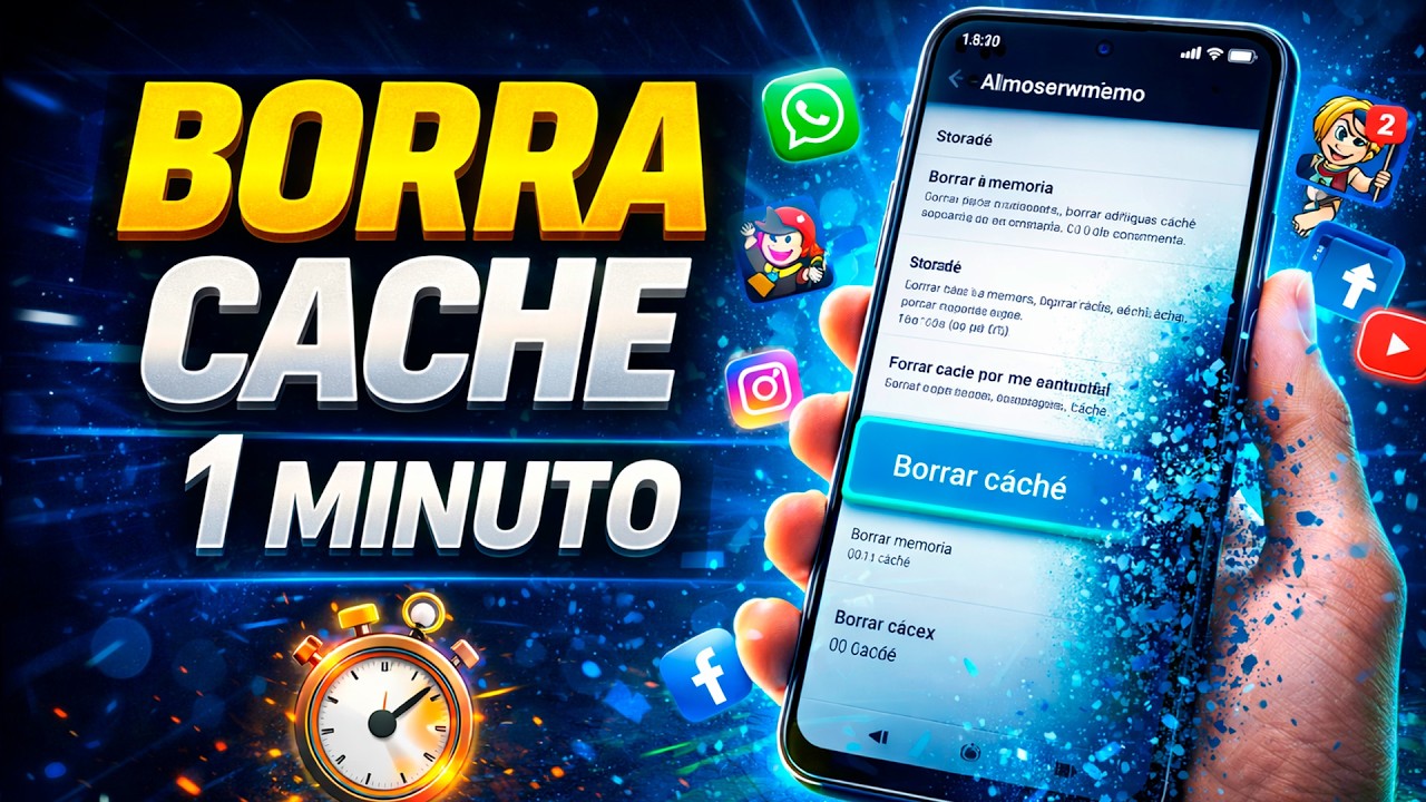 Cómo eliminar el CACHE de TODAS LAS APPS en menos de un minuto