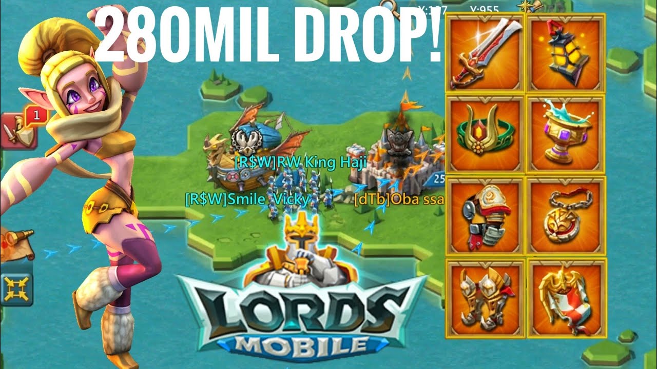 280 MILLION MIGHT DROP! BARON GRYPHON TRAP + RALLY ACTION - Lords Mobile