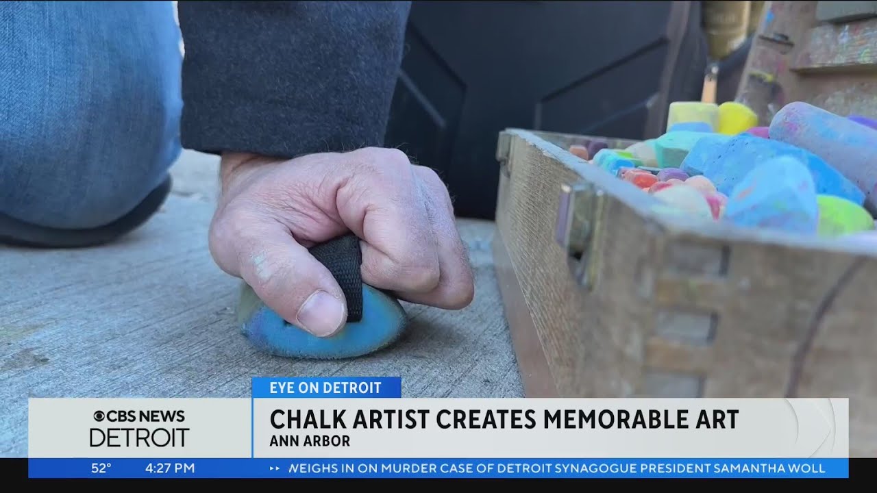 Ann Arbor chalk artist David Zinn leaves drawings in plain sight