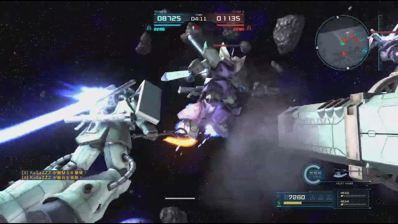 ザクF2　与ダメ163000超え　総合1位　シチュエーションバトル「宇宙の蜉蝣」機動戦士ガンダム　バトルオペレーション２_20260301191105