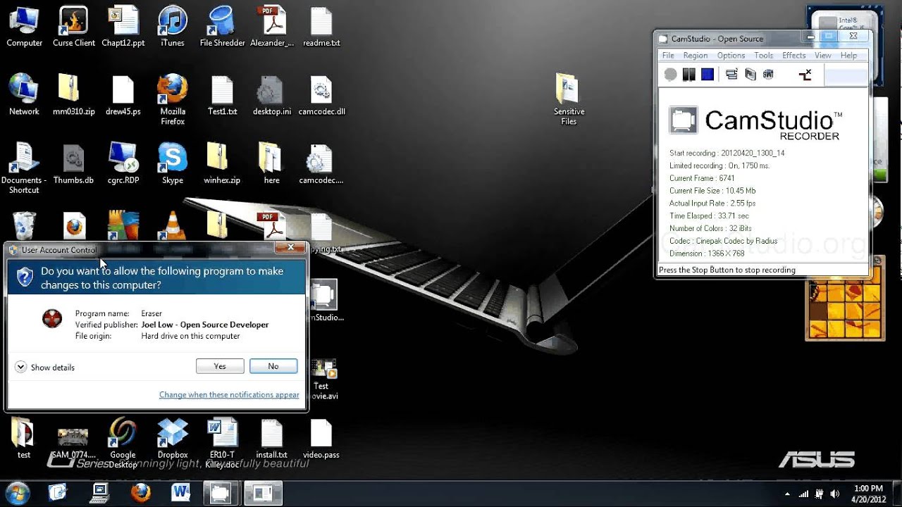 Erasing Free Space with Eraser