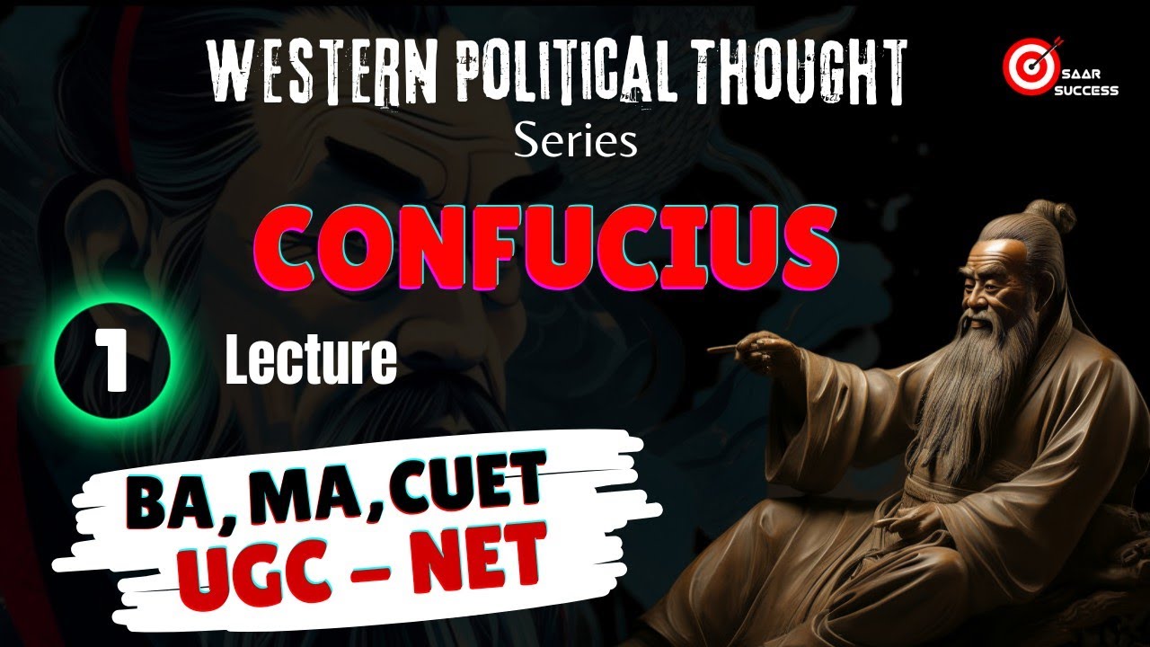 Confucius । WPT Crash Course । UGC-NET । CUET- PG ।  MA and BA Pol Science । PSIR Confucius।