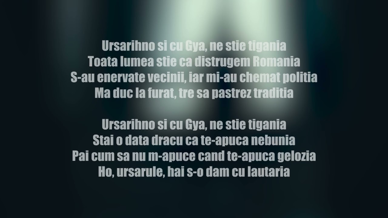 Ursaru x GYA - Ciumi Ciumi (versuri)