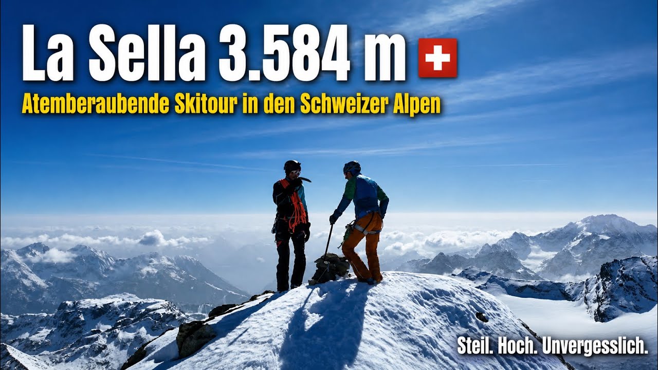 La Sella 3.584m Skitour 🇨🇭
