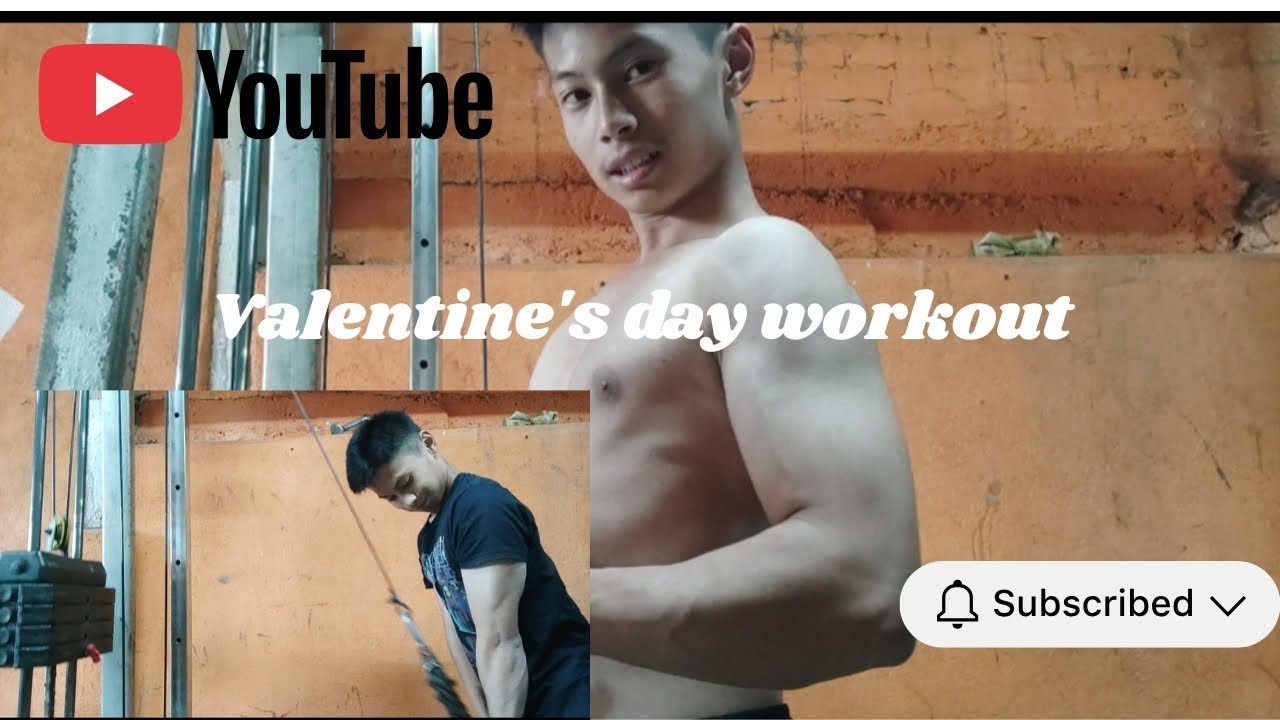 Workout on valentine's day with my gym bros💪