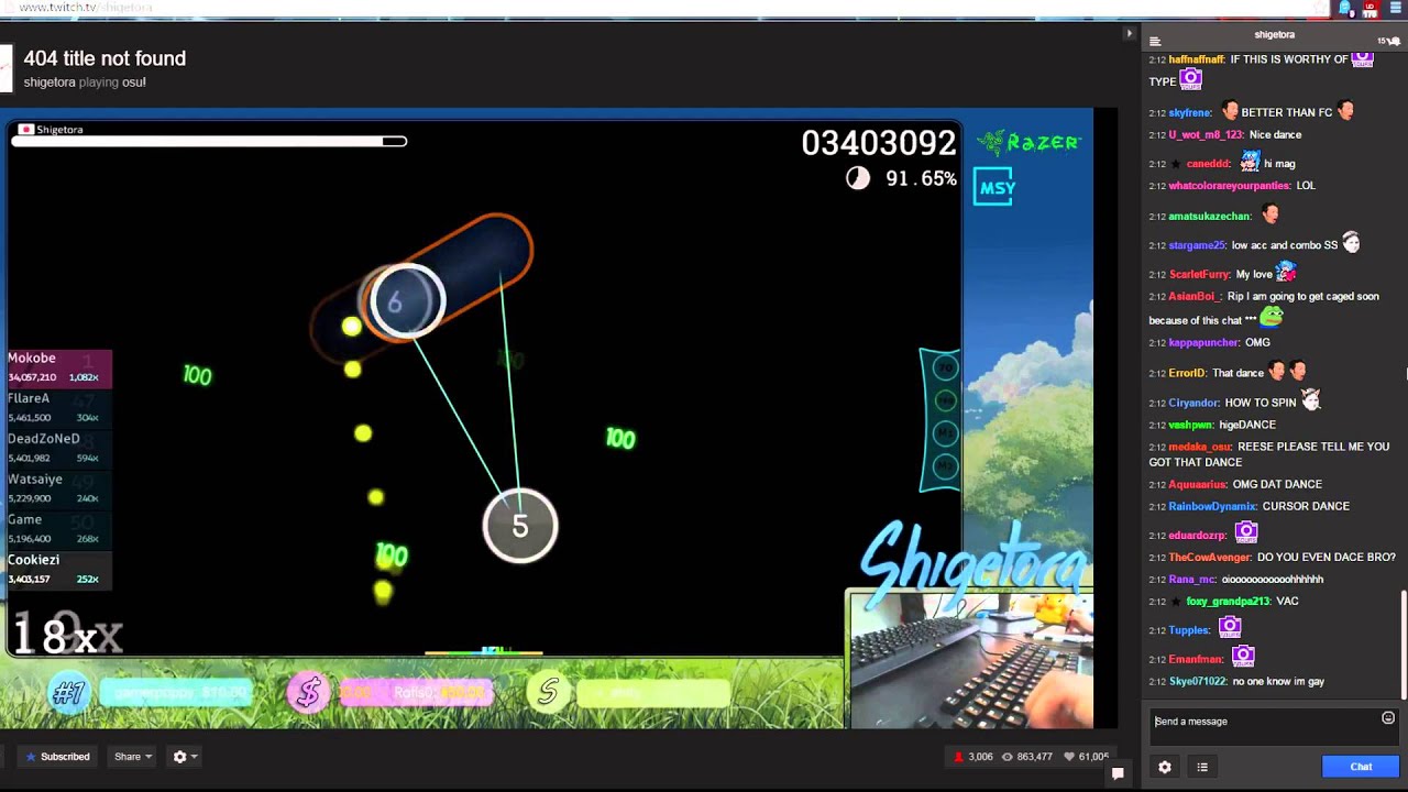 Cookiezi | Tengaku [Uncompressed Fury of a Cursor dancing God]