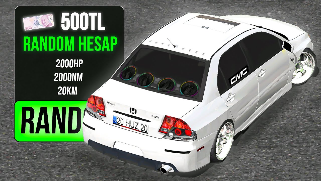 Gerçek PARA ile RANDOM HESAP Satın Aldım !? Car Parking Multiplayer