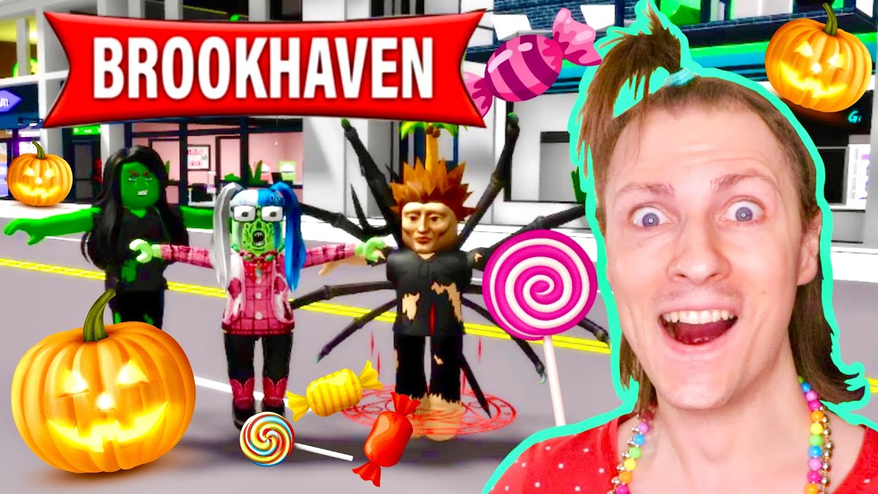 BROOKHAVEN : AVEC MES ENFANTS ON FAIT HALLOWEEN ET UNE CHASSE AUX BONBONS ! Gaming Nadège Candle