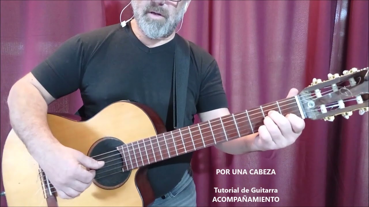 POR UNA CABEZA Gardel & Le Pera / Tutorial de Guitarra Acompañamiento Oscar Gratti Clases virtuales