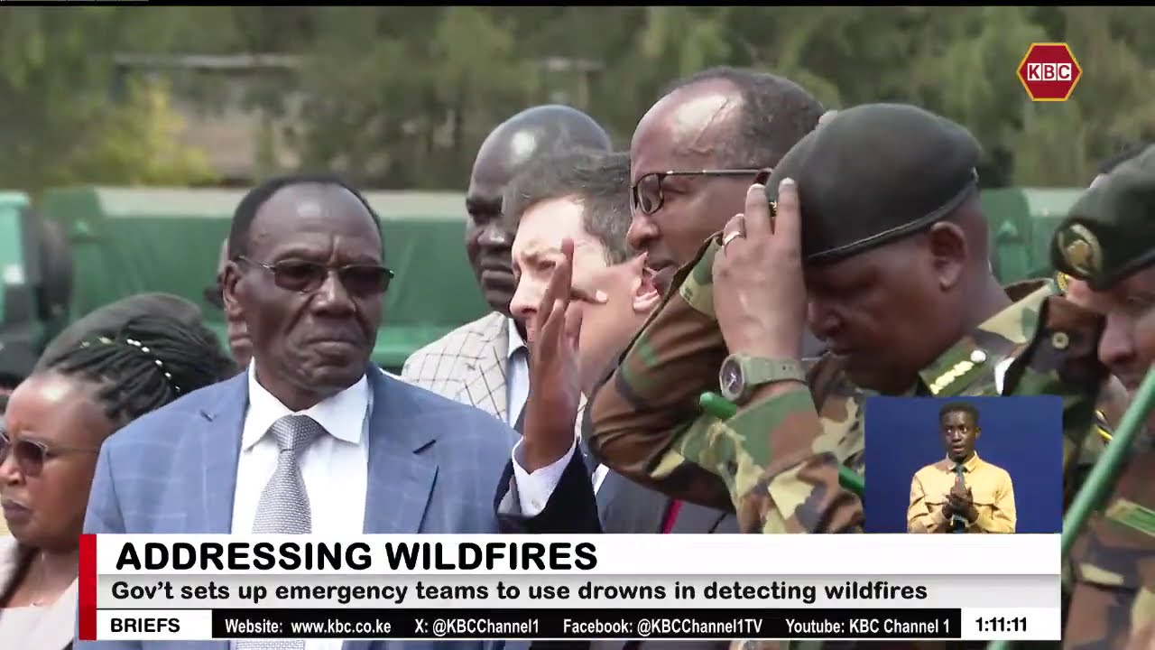 Forestry CS Adan Duale flags off firefighting vehicles, equipment
