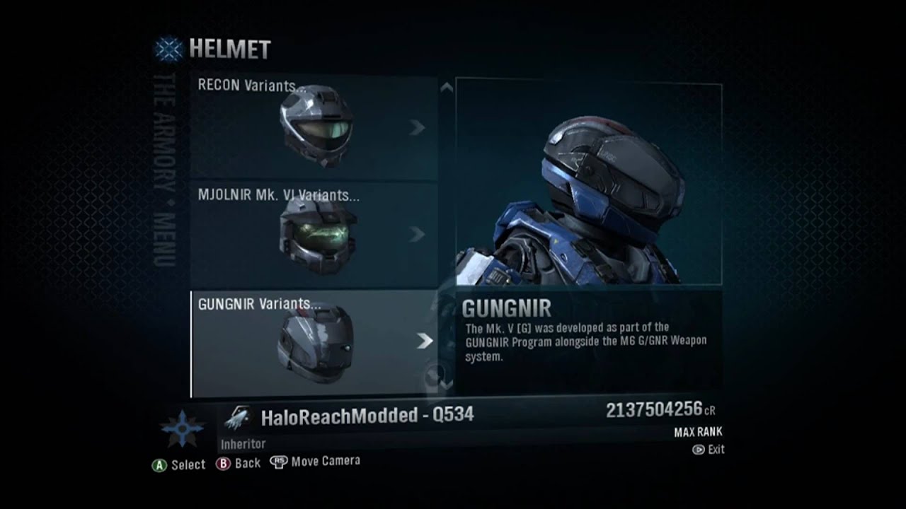 Halo Reach all armor