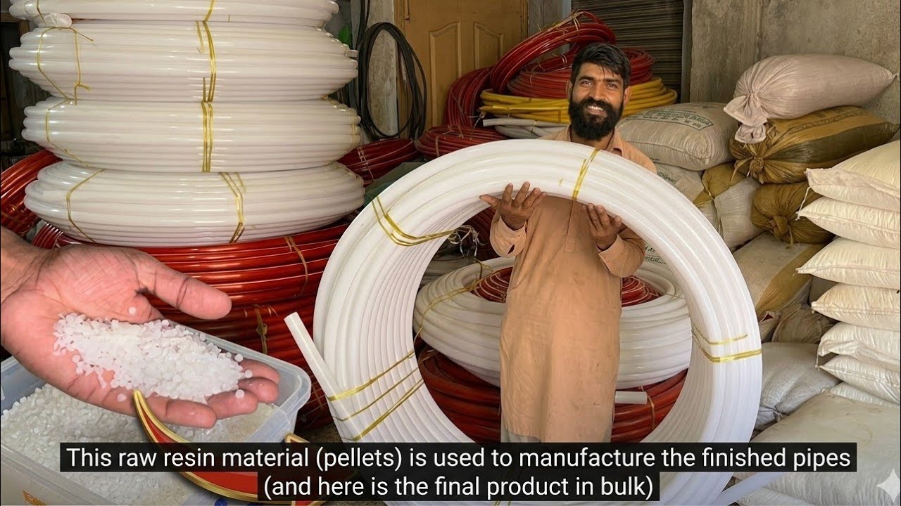 Plastic Water Pipes Unique Production Process || HDPE and PVC Water Pipe Making || Work Master