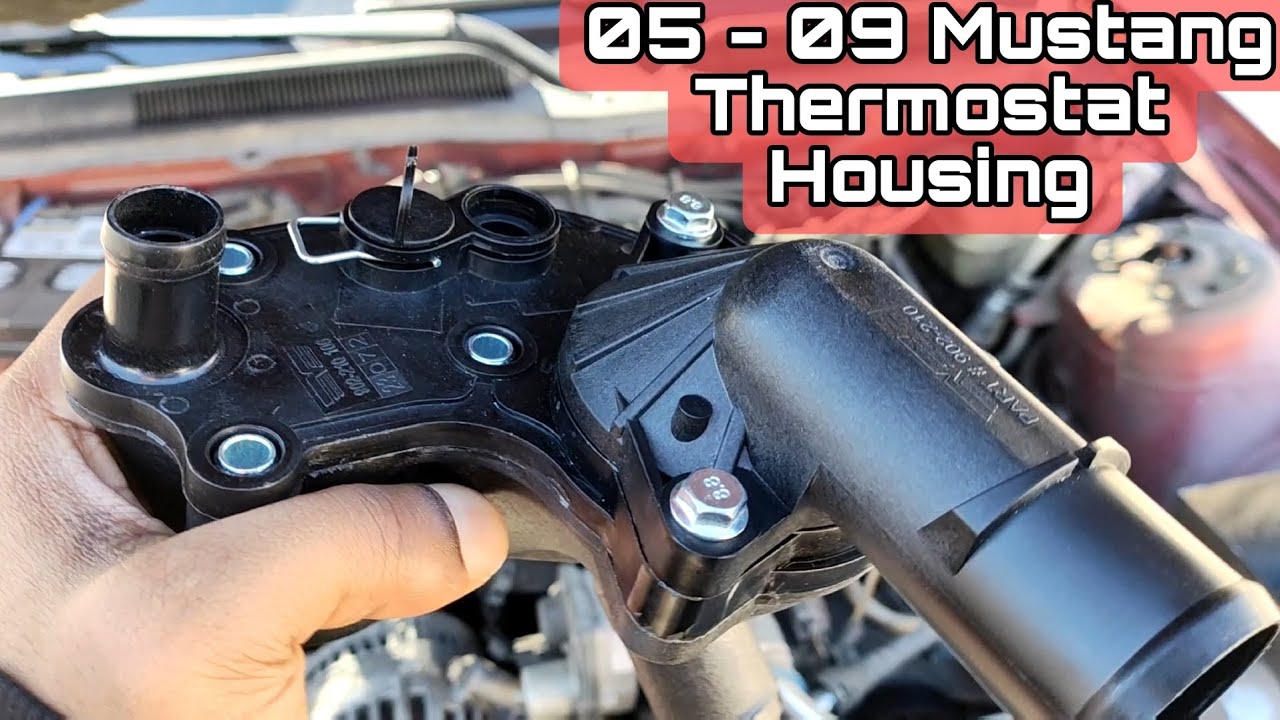 How to Remove & Install A 05 - 09 V6 Ford Mustang Thermostat Housing