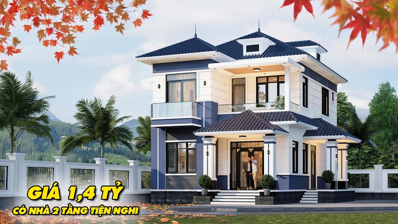 Ngôi nhà mái Nhật 2 tầng vừa đẹp vừa tiện nghi giá tầm 1,4 tỷ | MH05207