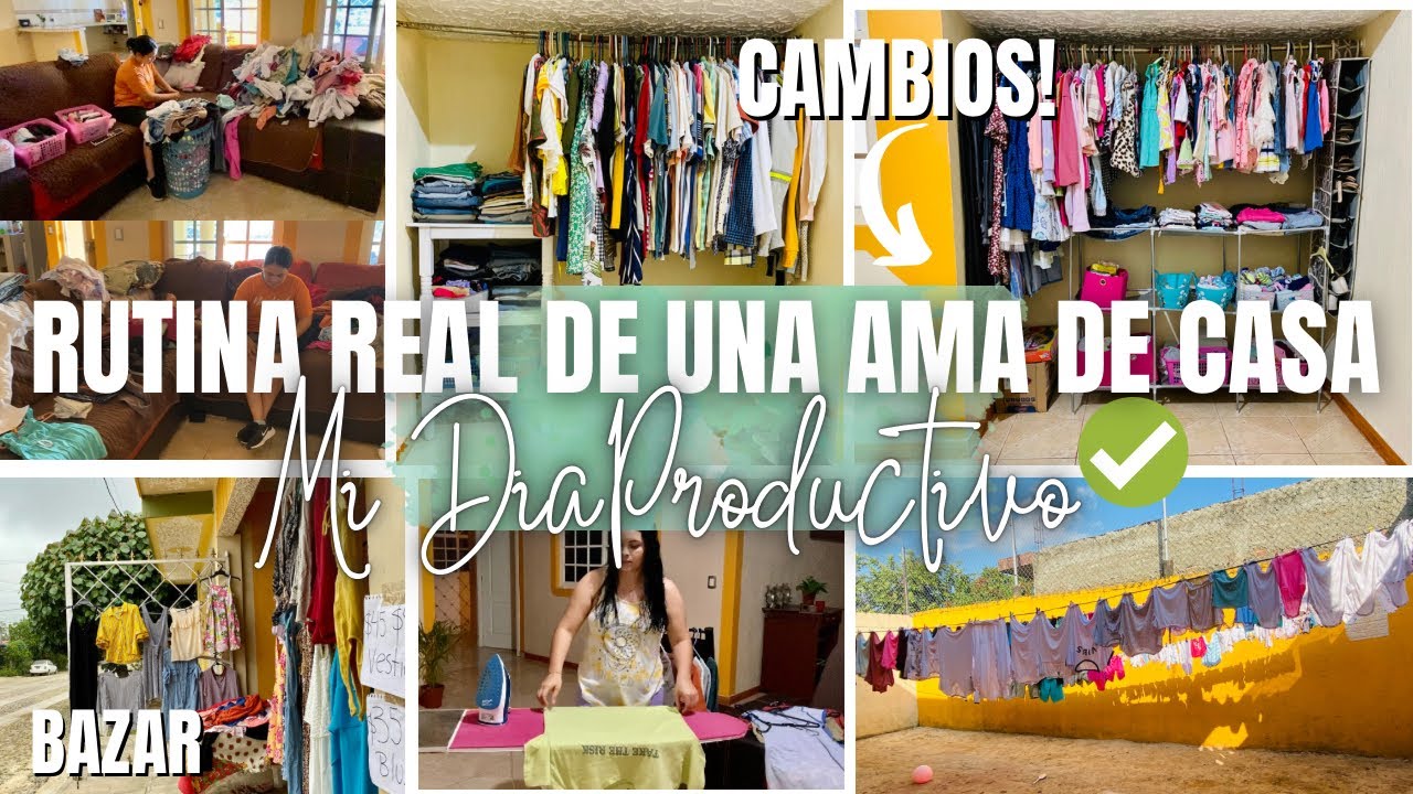 LES HICE CASO‼️ CAMBIOS EN LOS CLOSET 🤩| ☀️LAVADO, PLANCHADO Y ORGANIZACION DE ROPA | PUSIMOS BAZAR