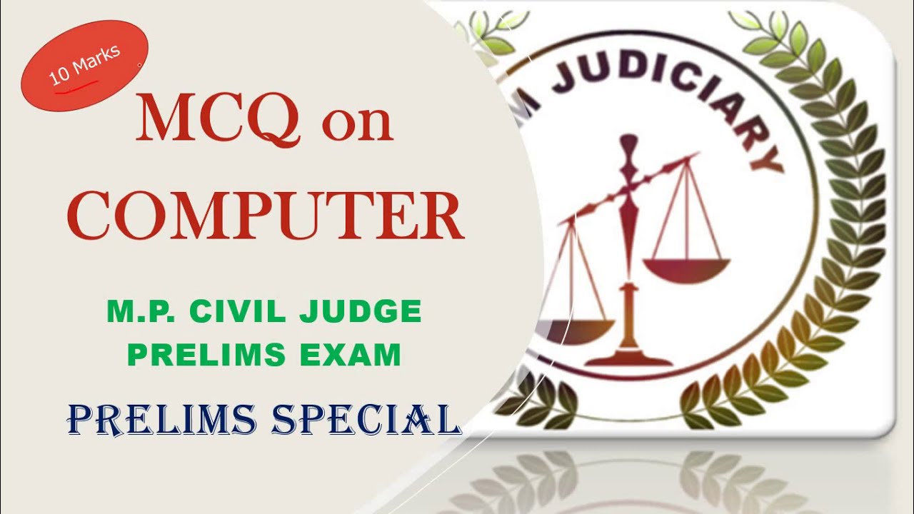 Most Important MCQs on Computer: M.P. CIVIL JUDGE PRELIMS EXAM| Prelims Special