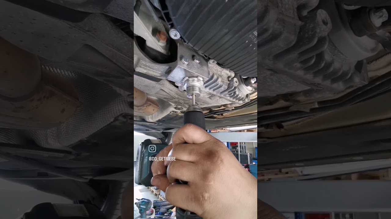 &Ouml;lwechsel am Verteilergetriebe vom BMW F31 335d mit Nachr&uuml;sten einer &Ouml;l Ablassschraube