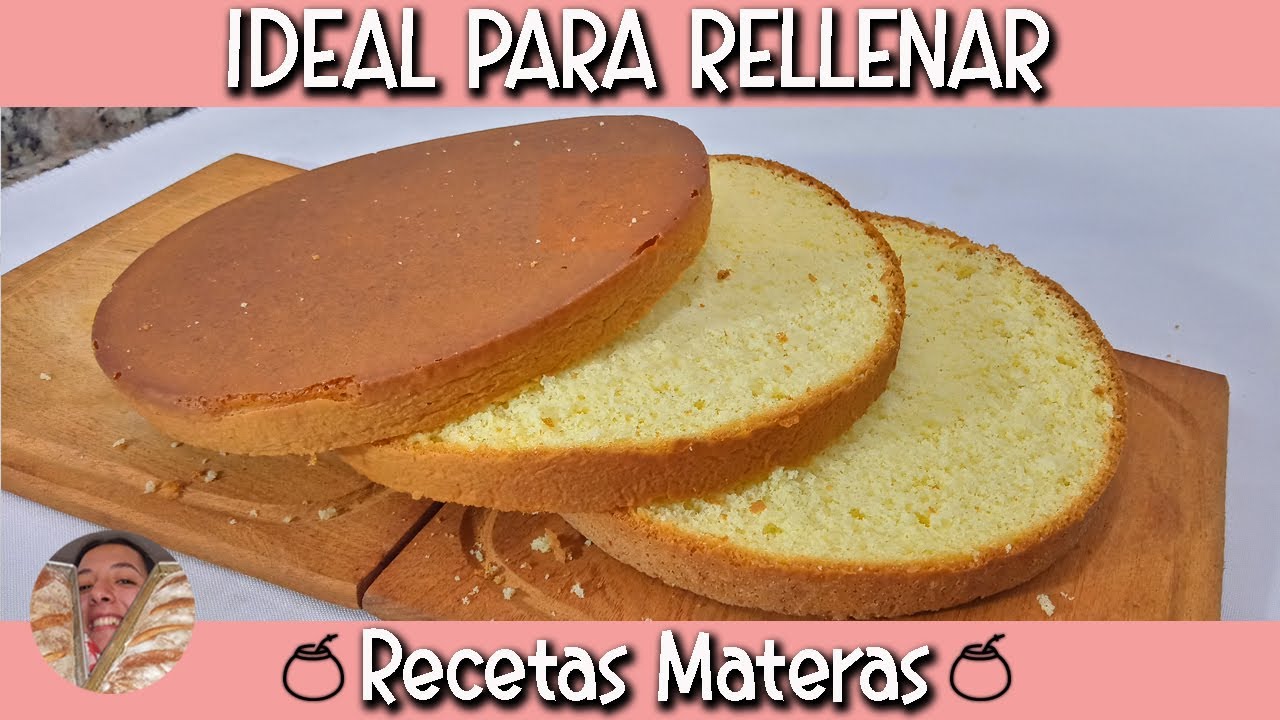 Bizcochuelo para rellenar| SOLO 3 INGREDIENTES