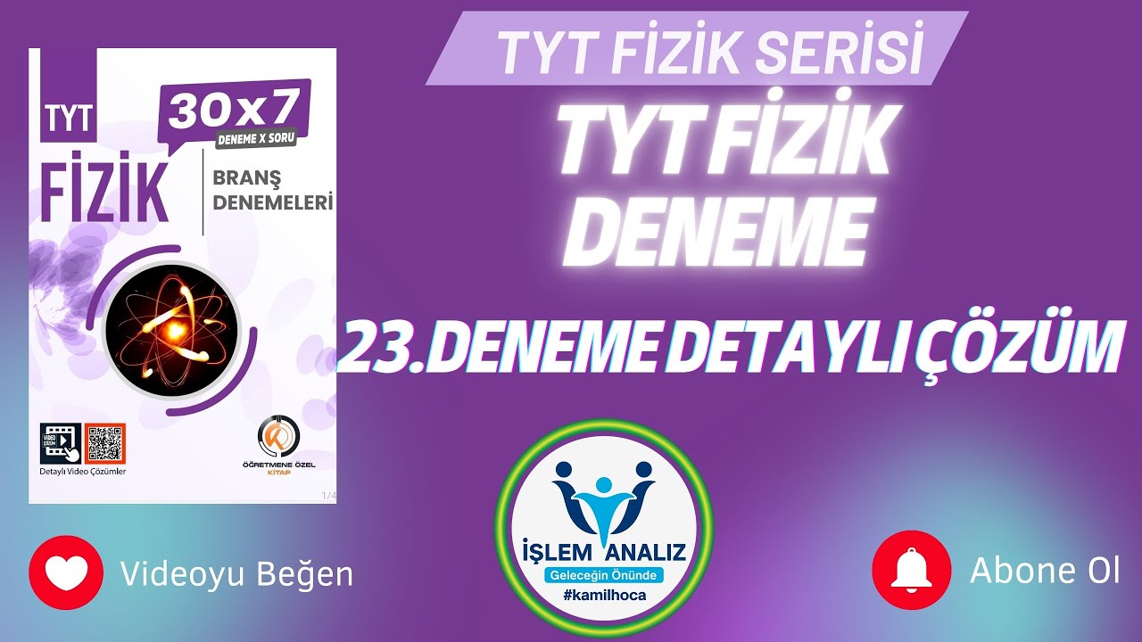 TYT Fizik 23. Deneme Çözümü | Bu Taktikleri Bilmeyen Sınavda Terler!