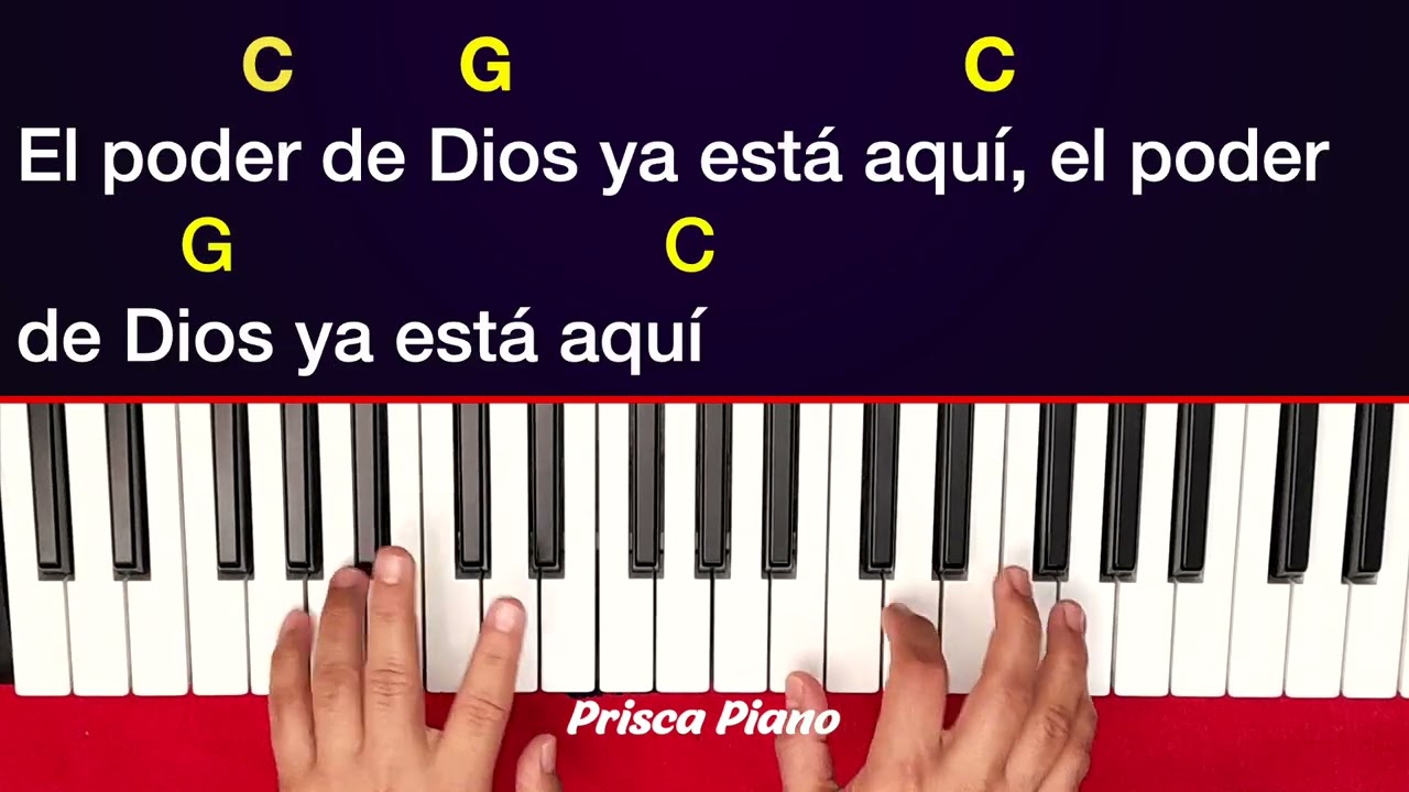 🔥 Cadena de coros piano FACIL Como Tocar Coritos en PIANO para principiantes