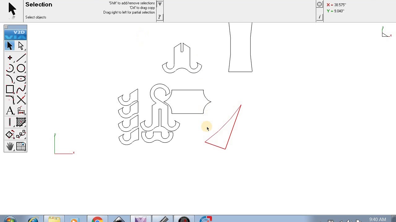 Bringing A dxf file in and rearranging it and then sheetcam and mach3