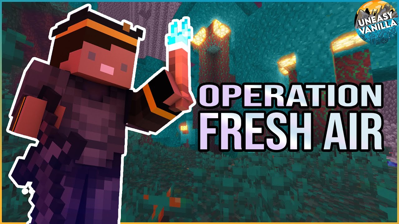Planting 25,000+ Fireproof Trees on No Hack Anarchy Spawn | Minecraft - UneasyVanilla