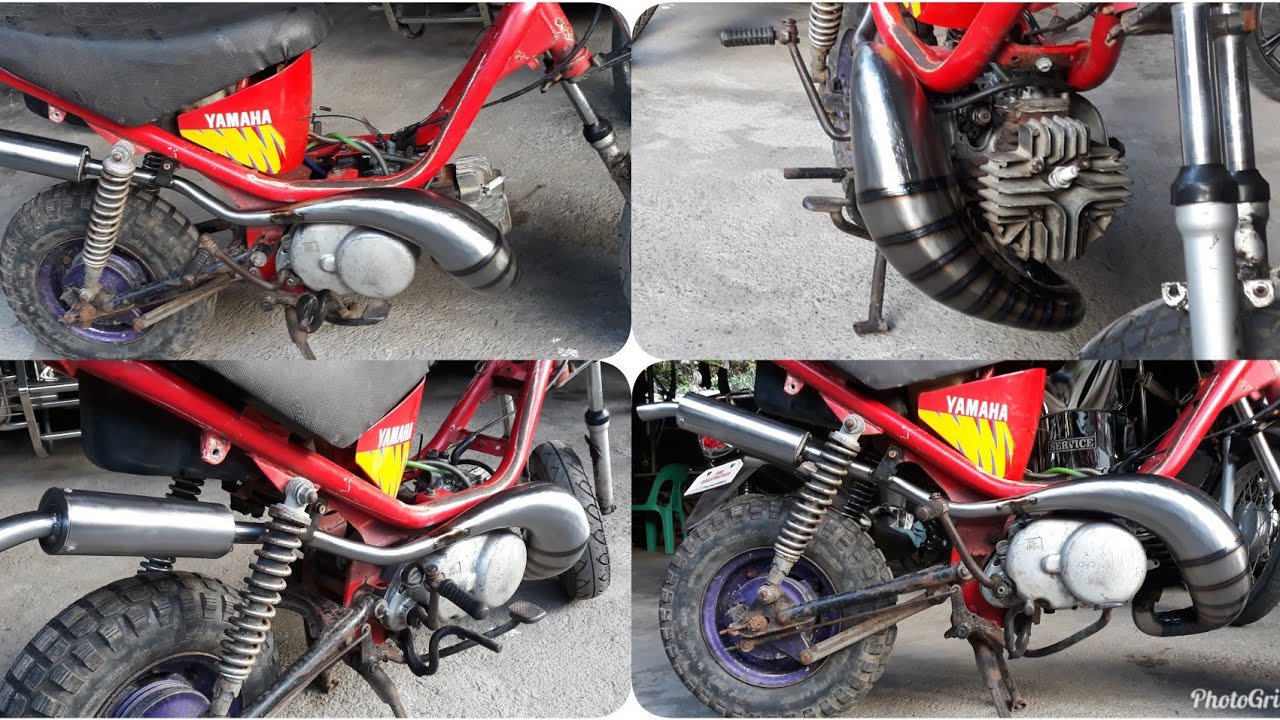 CUSTOM EXHAUST PIPE FOR YAMAHA CHAPPY / LOOK NICE AND QUALITY