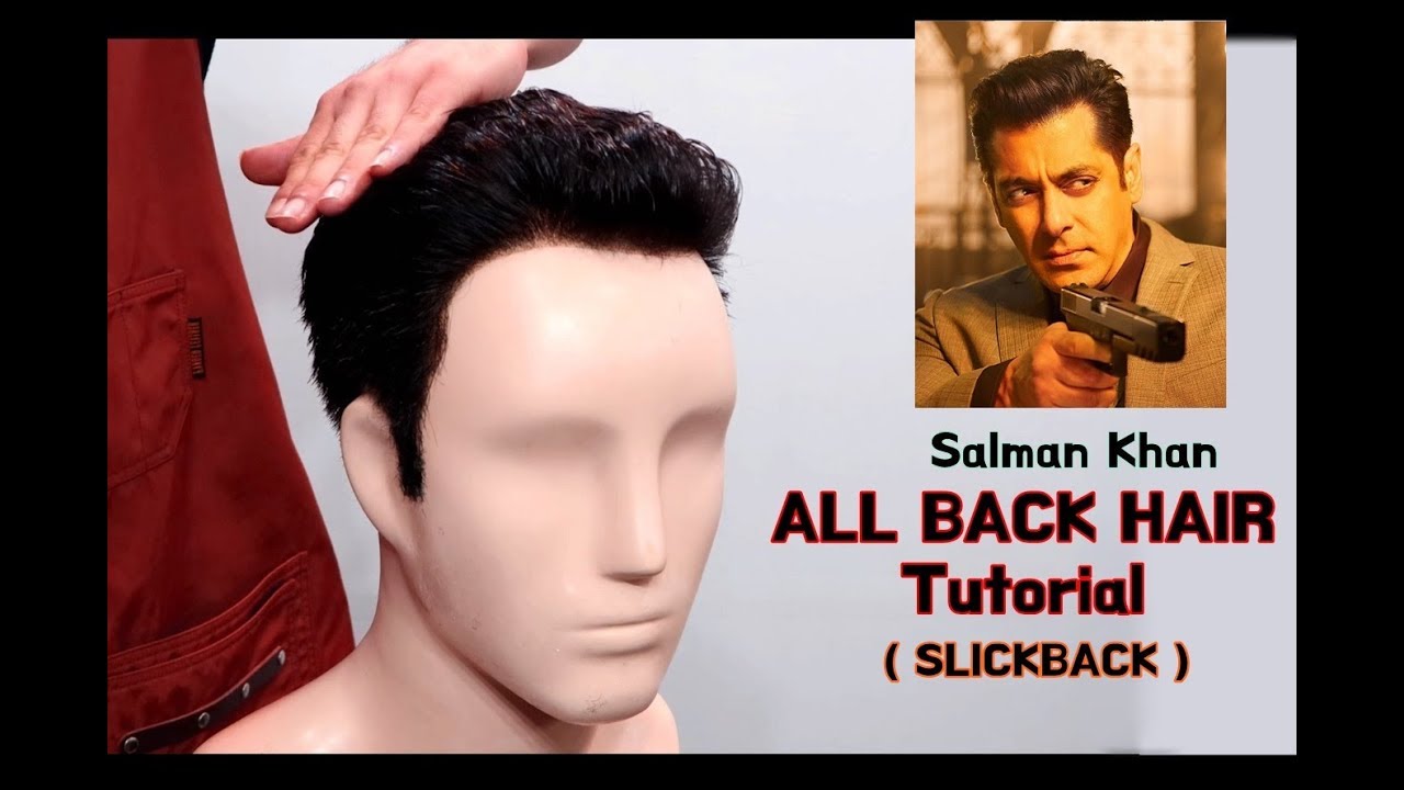 Indian movie star Salman Khan haircut & Men's allback hairstyle