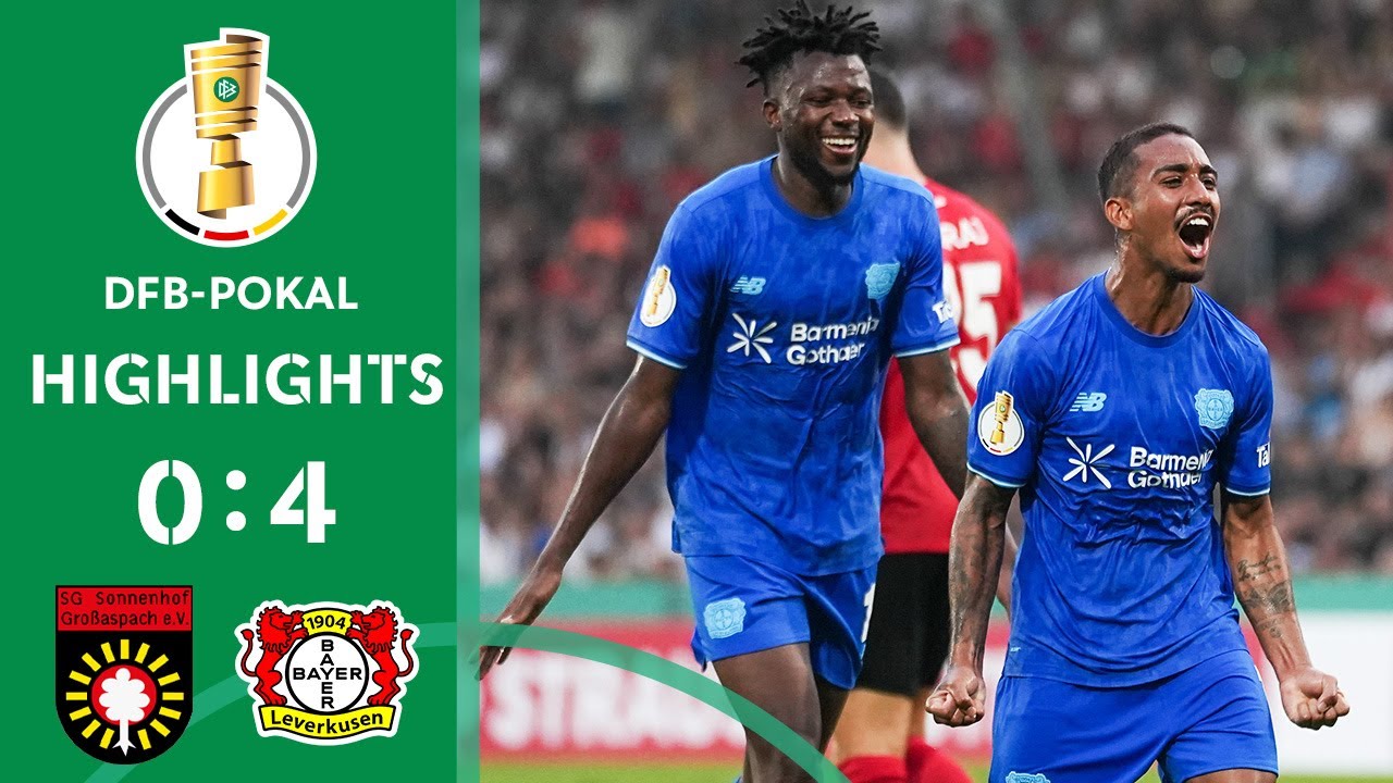 Leverkusen limp to win in overload! | Großaspach vs. Leverkusen | Highlights | DFB-Pokal first round