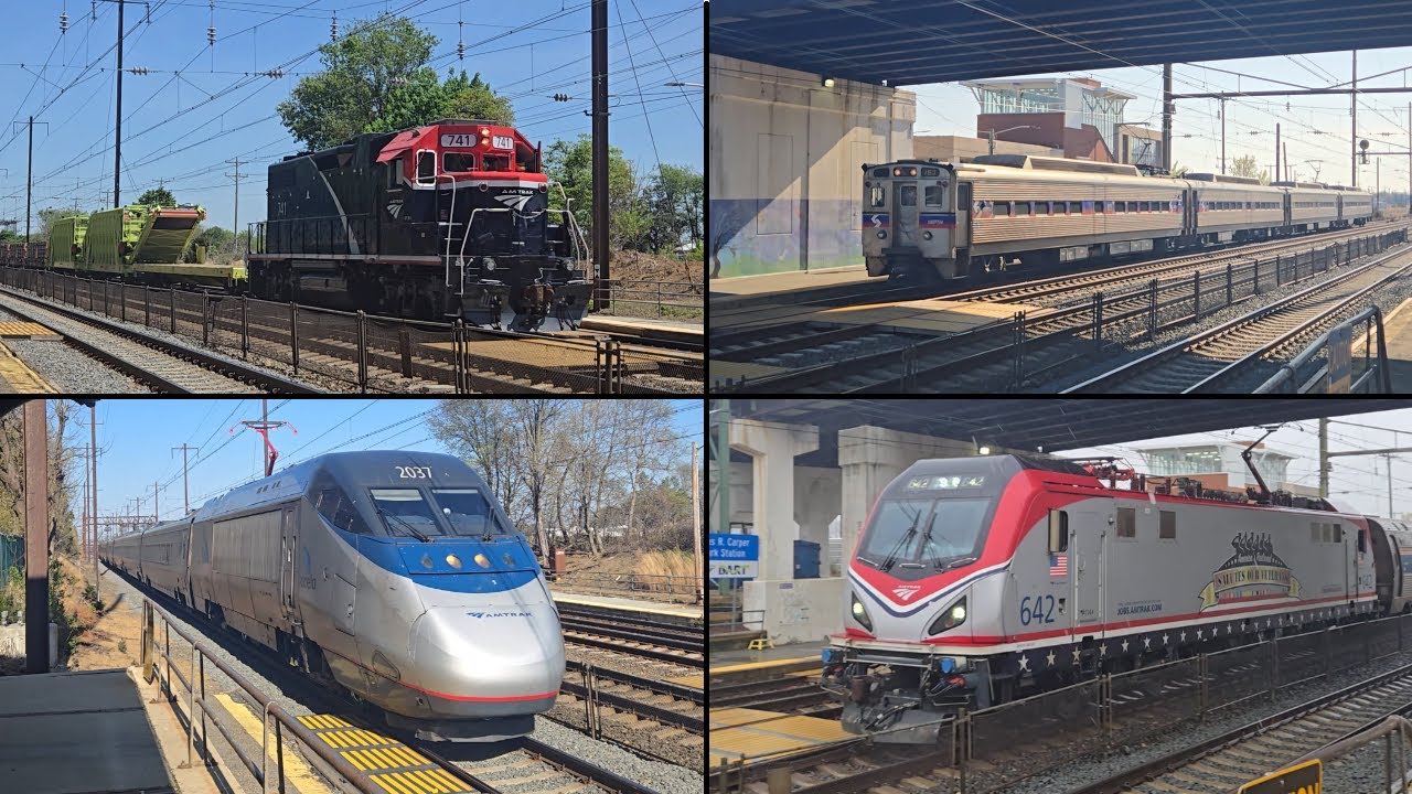 Trainspotting at Newark Delaware - April 2025