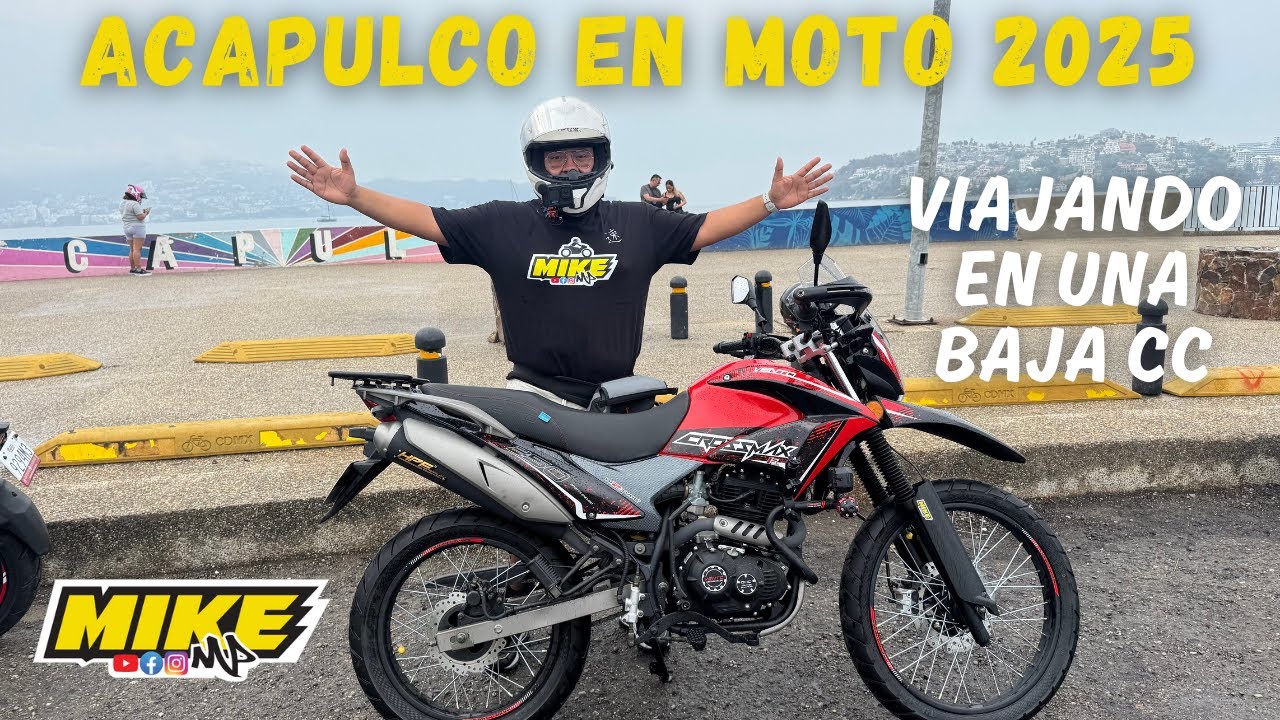 Acapulco en MOTO 2025 🏖️ Viaje en una BAJA CILINDRADA desde Ecatepec (840 KM) 🤯 MIKE MP
