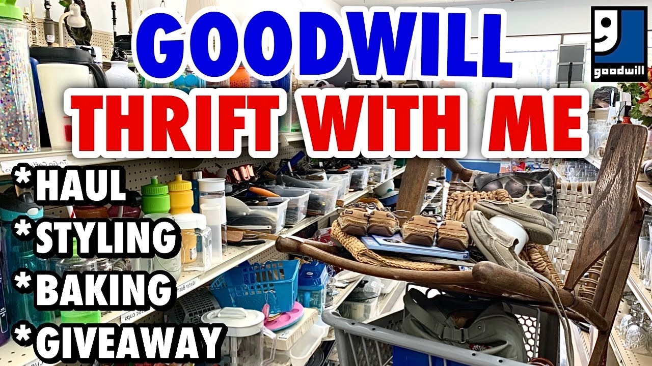 Will it fit in my cart!? Come along and GOODWILL THRIFT WITH ME to see! + a HAUL * see it styled