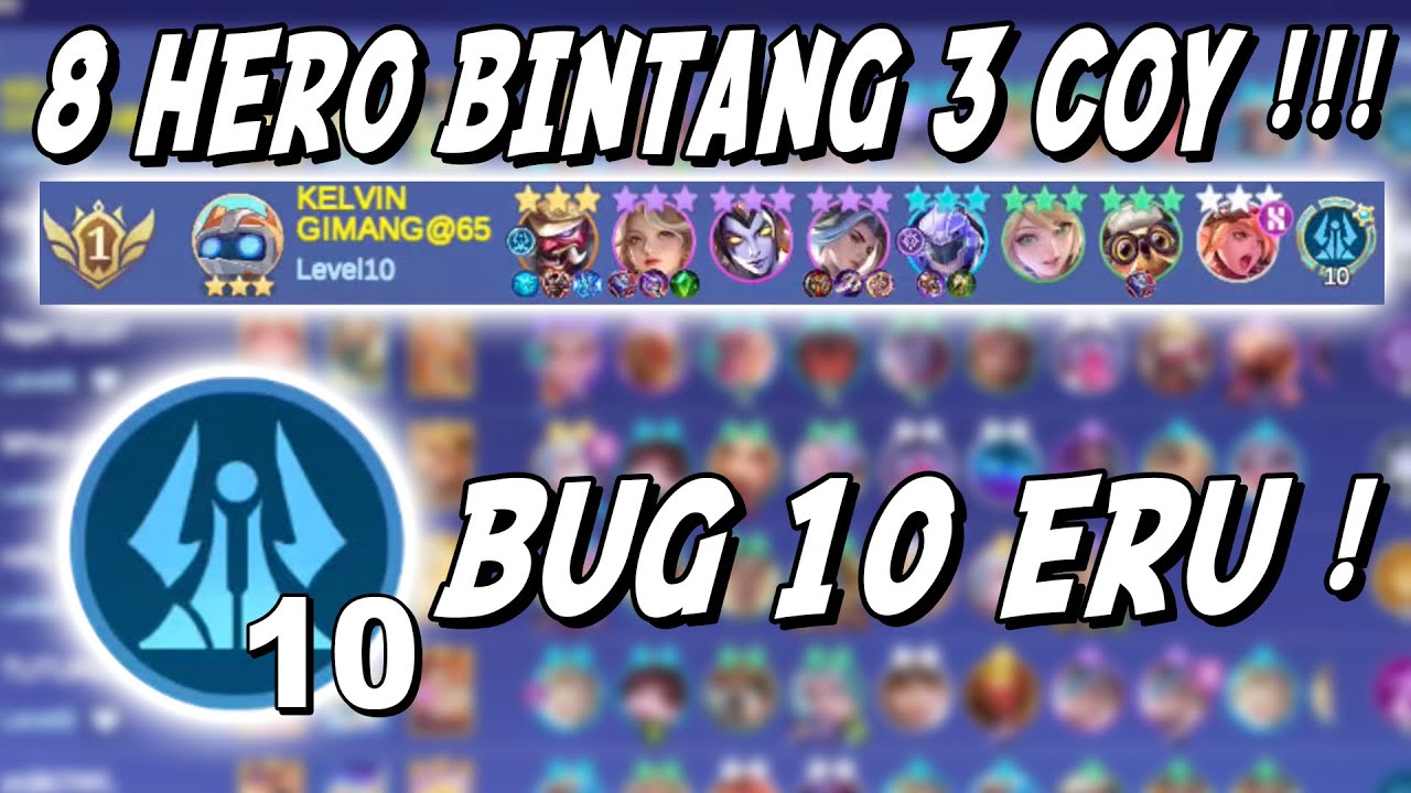 AWALI SEASONMU DENGAN BUG 10 ERUDITIO ! 2X DAPET HADIAH! NIKMAT MANA LAGI YG KAU DUSTAKAN ANAK MUDA?