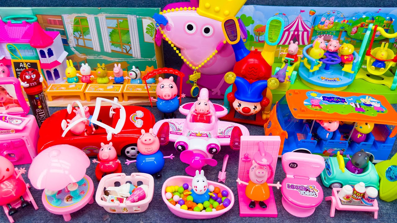 20 Minutes Satisfying With Unboxing Peppa Pig Plane & Car Playset, Peppa Pig School Toys Review