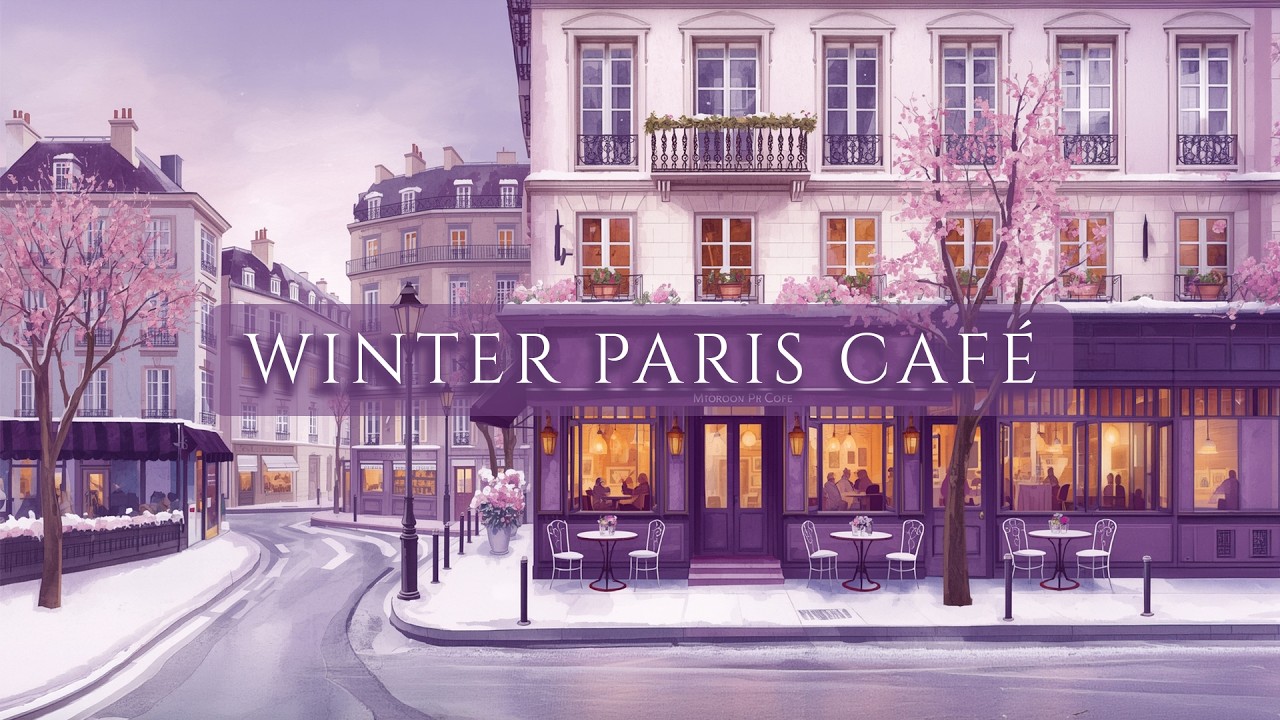 Winter Paris Morning Café ☕❄️ French Instrumental Music for Cozy Relax & Study