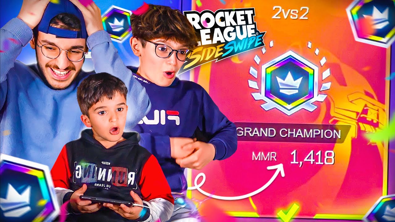 UN GRAND CHAMPION PRÊTE SON COMPTE A MOI ET MES FRÈRES SUR ROCKET LEAGUE SIDESWIPE ! (miskine..)