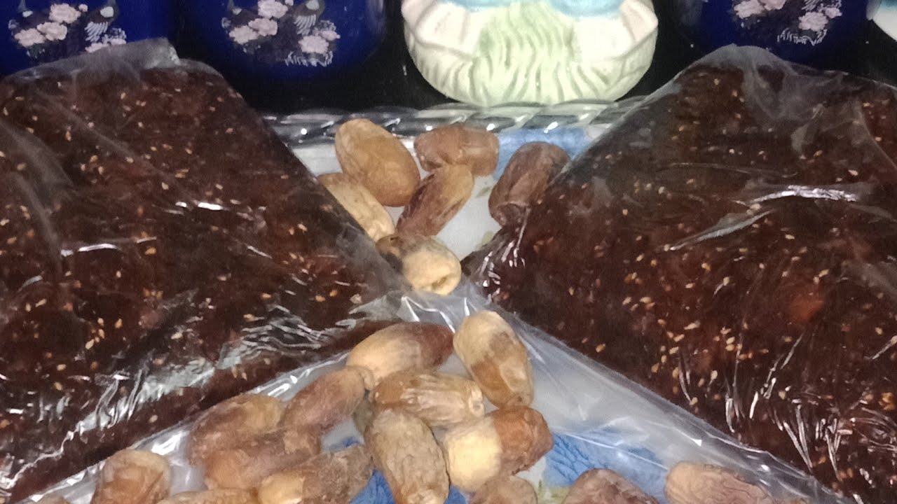 عمل العجوة من البلح الناشف باسهل طريقه وكيفيه تخزينه