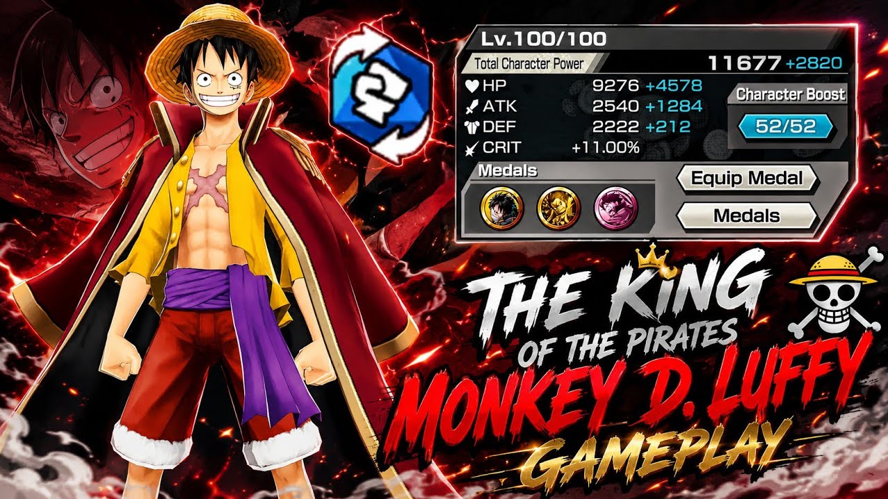 ГЕЙМПЛЕЙ ЗА КОРОЛЯ ПИРАТОВ МОНКИ Д. ЛУФФИ | ONE PIECE BOUNTY RUSH | OPBR