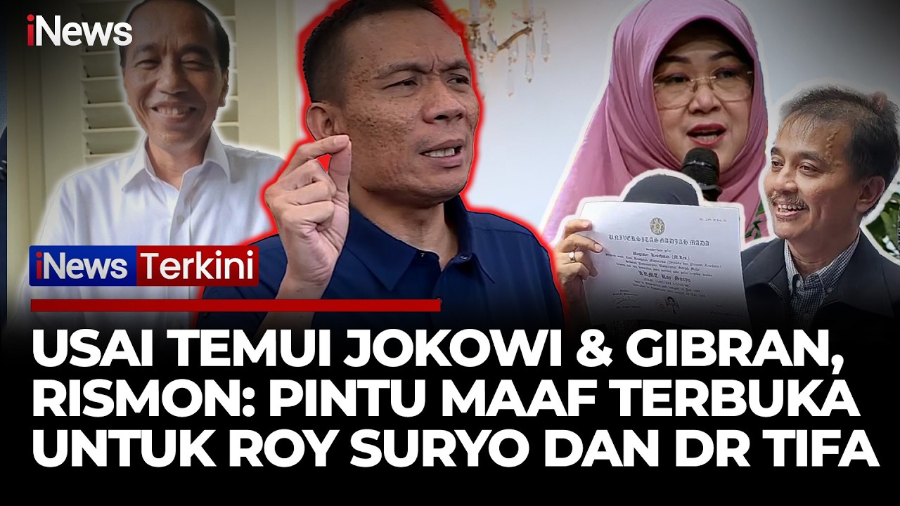 KASUS IJAZAH MEMANAS! Rismon Sebut Jokowi Siap Memaafkan Roy Suryo dan dr Tifa | iNews Terkini 13/3