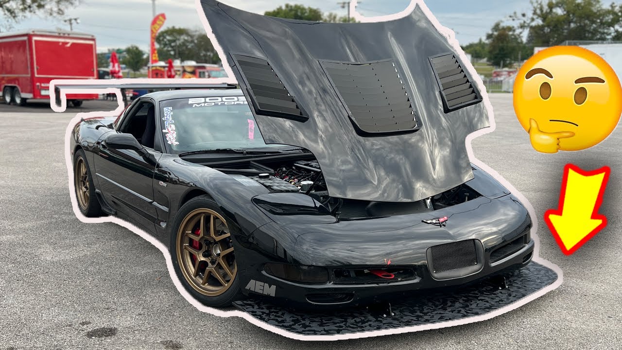 Установка переднего сплиттера на шасси Corvette C5 C6 | Nine Lives Racing