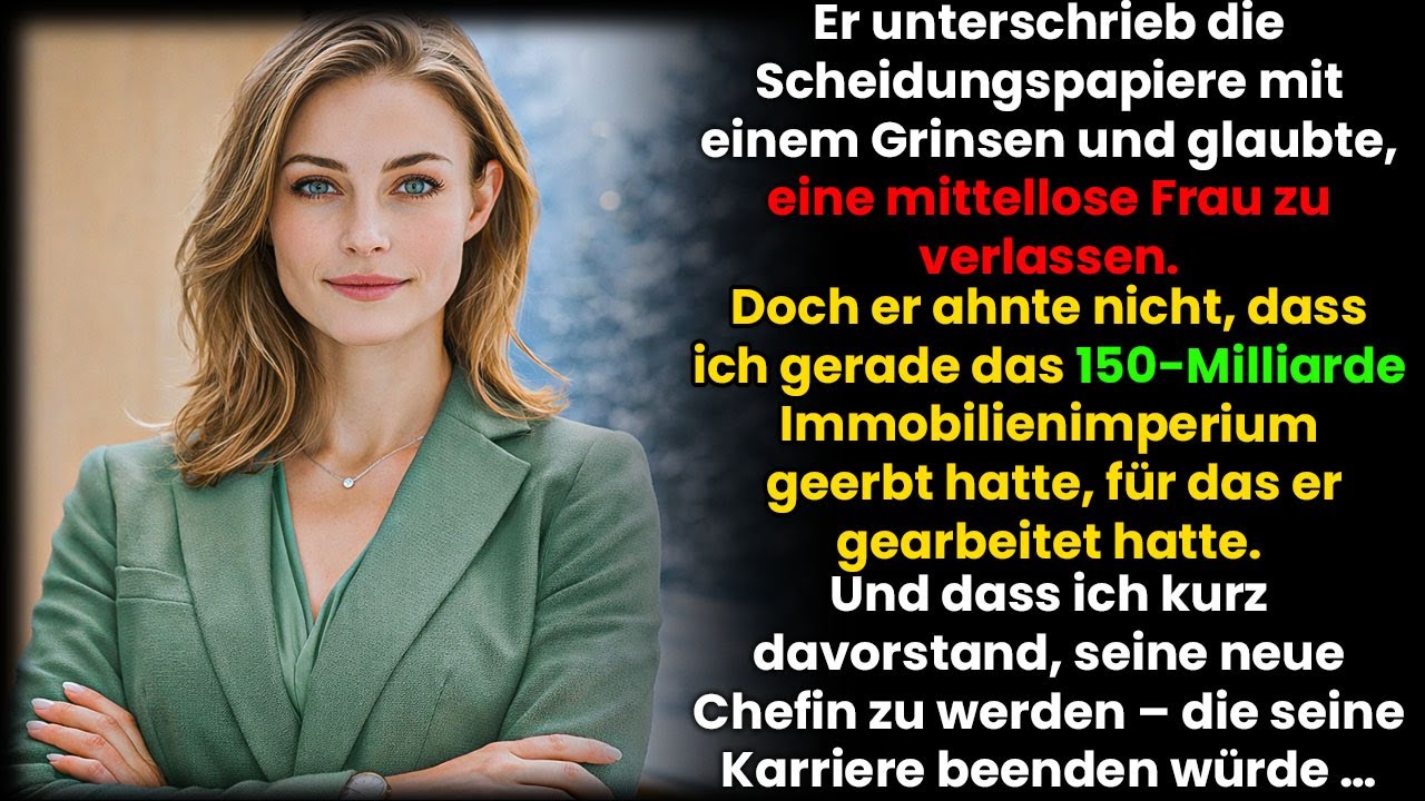 Unwissend, Dass Sie Den 150-Mrd.-€-Immobilienkonzern Erbte, Unterschrieb Er Die Scheidung…