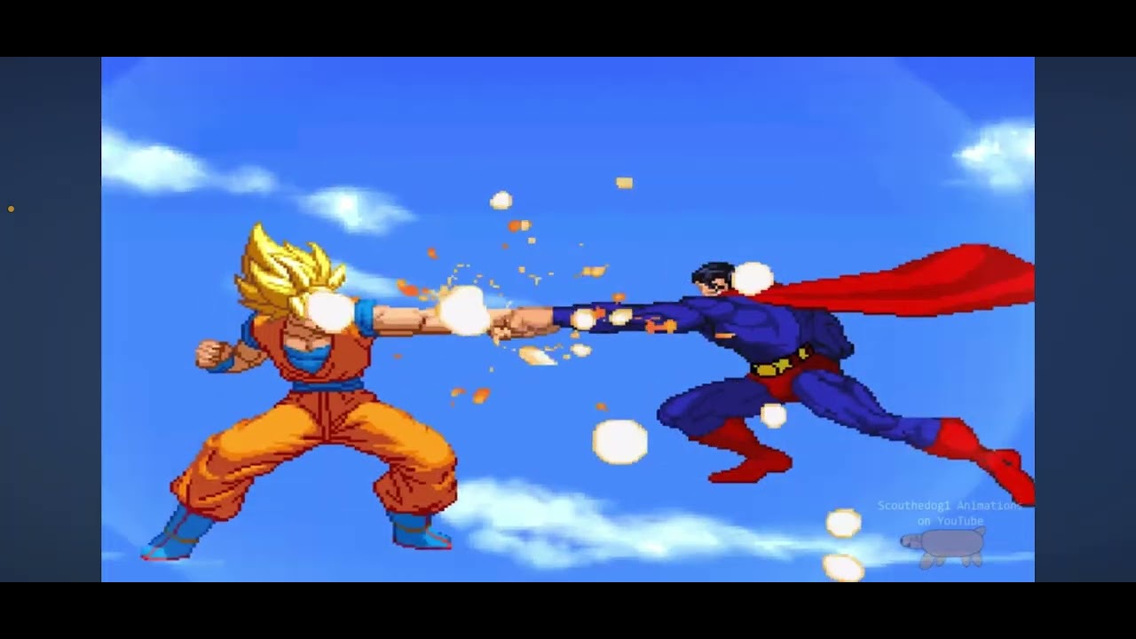 GOKU VS SUPERMAN by (Scouthedog1animations) Reaction