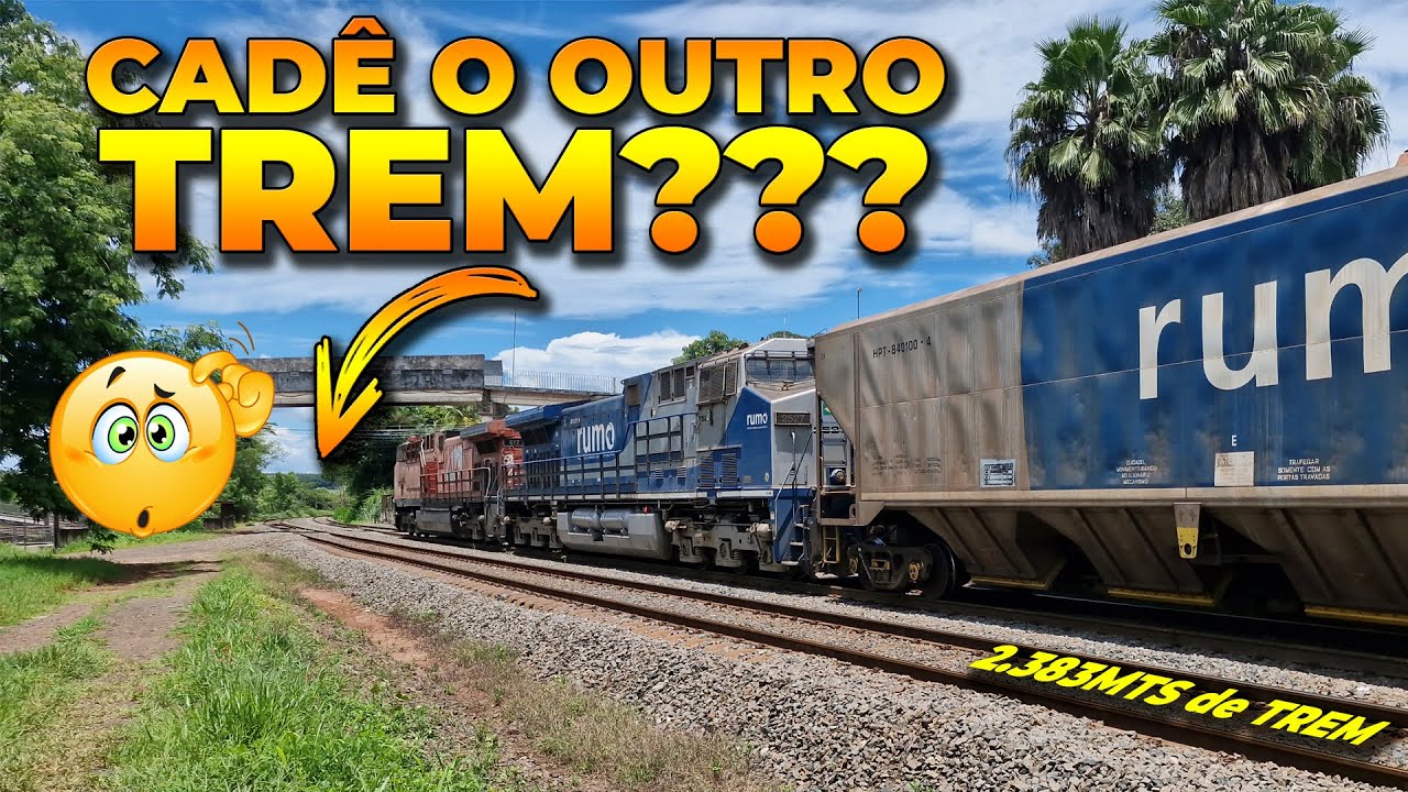 Era pra cruzar com outro trem, mas falhou.