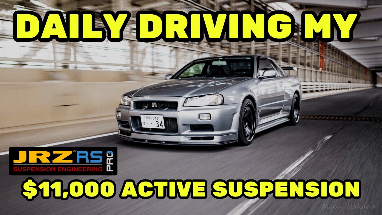 What's it like daily driving $11,000 Coilovers on my R34 GT-R | JRZ RS PRO 3 Active Suspension