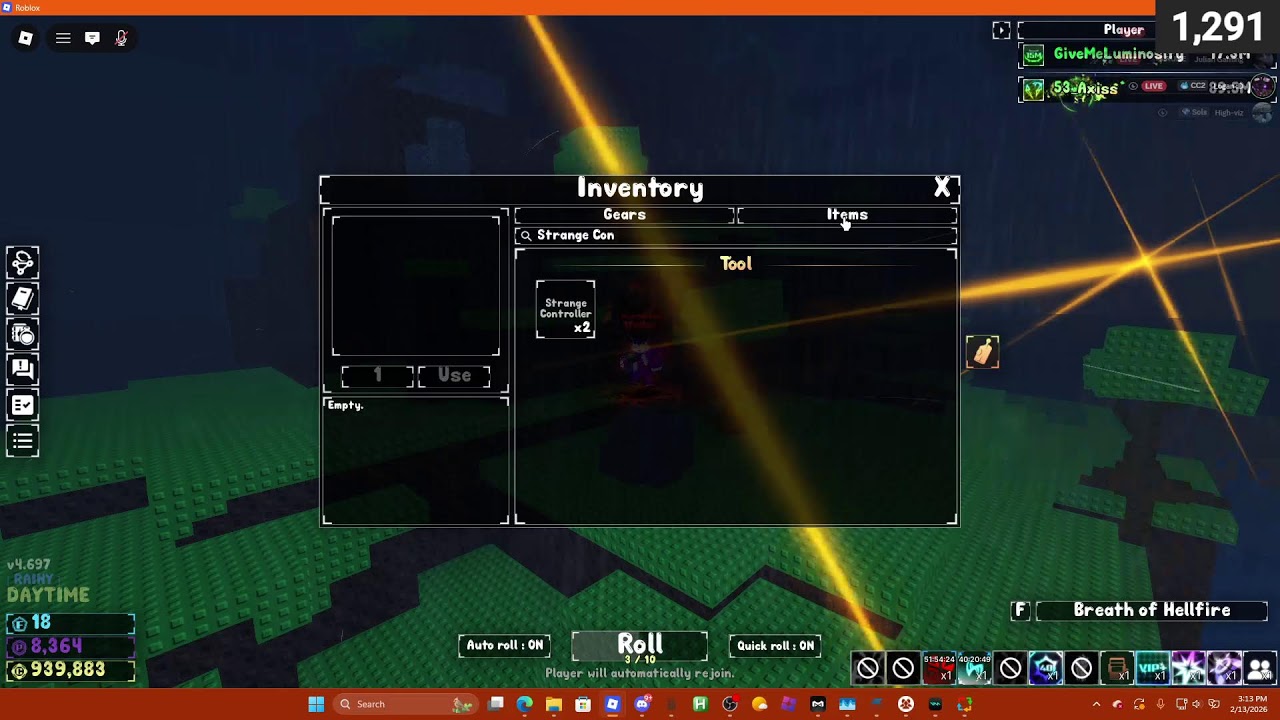 sols afk stream again... wheres my global (roblox)